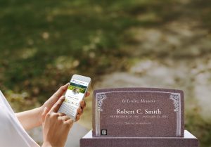 QR Memorial Headstone Placement